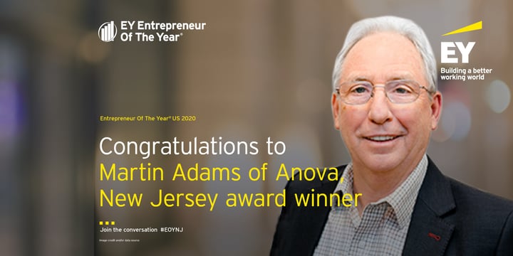 EY Announces Anova's Adams and Barnacle as Entrepreneur of the Year®